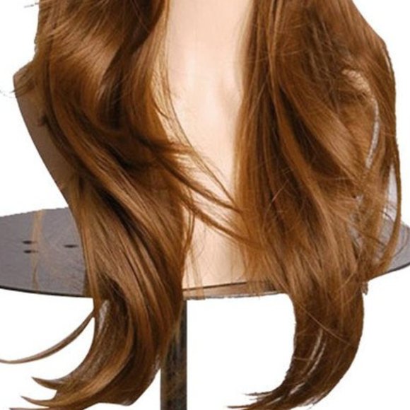 AneShe Wig 28" Long Wavy Hair Heat Resistant Wig (Light Golden Brown) New - Picture 3 of 7